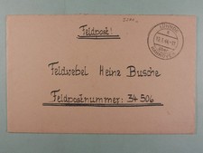 Dt. Reich Feldpostbrief mit Inhalt Landpoststempel Lühnde ü. Hannover 1944