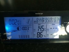 Digital-Funkwecker DMV-JHB1 Funkwetterstation,Weckzeiten und Display-Beleuchtung