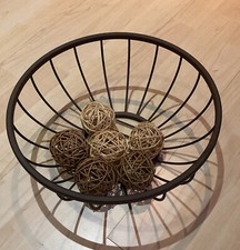 Obstschale Obstkorb Deko braun