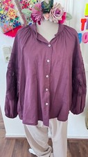 Italy Oversized Boho  Bluse
