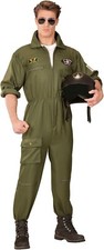 Widmann Kampfjetpilot Kostüm Overall M – Flieger Uniform Fasching