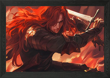 Bloody Anime Fighter Gerahmtes