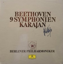 KARAJAN Beethoven 9 Symphonien Vinyl-Box Sondausg. 1977 limit. 207/1200 SIGNIERT