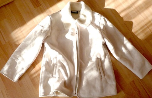 Jacke creme kragen - gr., l