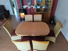 Esstisch Buche ausziehbar 1,35