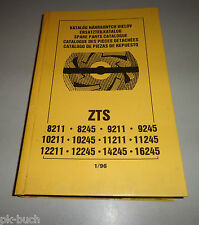 Teilekatalog / Spare Parts List ZTS Tees Martin Traktor 8211 - 16245 Stand 1996