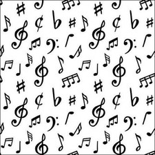 Serviette Musik Noten 3-lagig