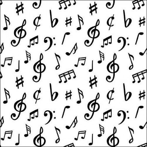 Serviette musik noten lagig - serviette, 3-lagig