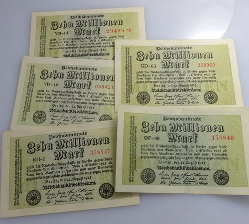 Inflation banknoten 10 - inflation,,