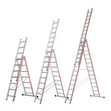 Hymer 4047 Allzweckleiter Mehrzweckleiter Vielzweckleiter dreiteilig Sprossen