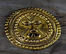 Brosche Maske Azteken Maya