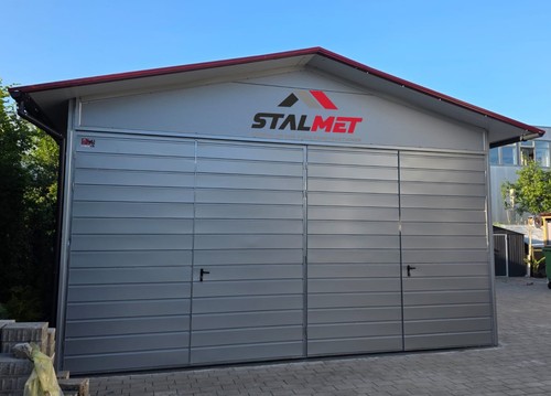 Blechgarage 6x6x4 50m mit - blechgarage, 6x6x4,50m
