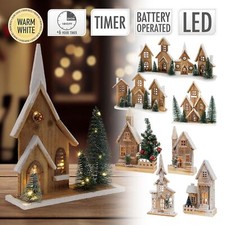 Led weihnachtshaus winterdorf - weihnachtshaus,
