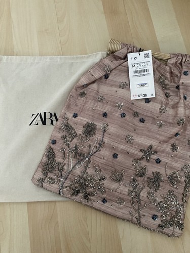 Zara tasche mit schmuckperlen - tasche,