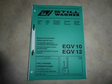 Ersatzteilliste Still Wagner Hochhubwagen EGV 10 u. 12