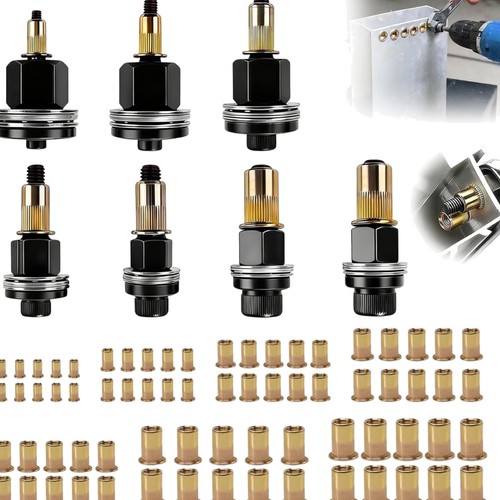 Nietmuttern set stück - 7, zange