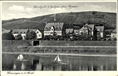Winningen der mosel - ak,