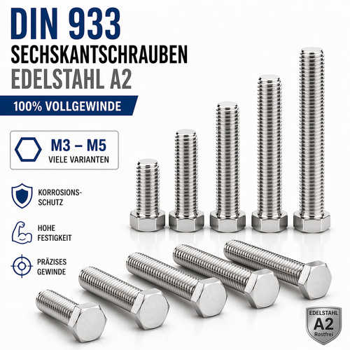 Sechskantschrauben edelstahl - sechskantschrauben,