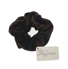 schönes Samt Haargummi Scrunchie Zopfgummi Haarband Ø ungedehnt 9,5 cm LEGANZA