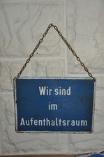Altes Blechschild