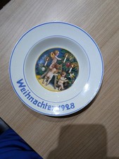 Alter Weihnachtsteller 1928 - Villeroy & Boch für Anstalt Bethel - Engel Motiv -