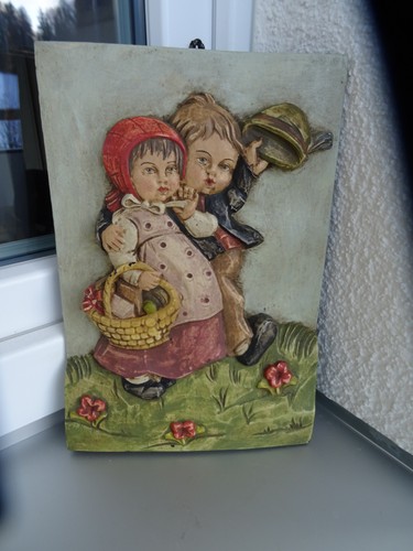 Altes relief wachsbild - altes,