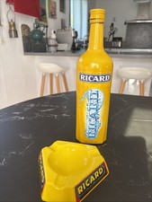 RICARD SAMMLER KONVOLUT - 1 LEERE FLASCHE + 1 OPAL ASCHENBECHER