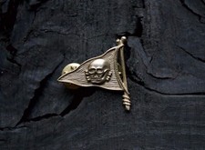 Totenkopf pin bronze biker - totenkopf,