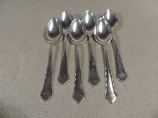 WMF 2100 Chippendale 6 Kaffeelöffel  13,7 cm 90er Silberauflage