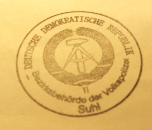 Stempel volkspolizei - stempel,