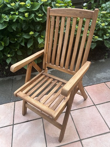 Teakholz gartenstuhl klappbar - teakholz,