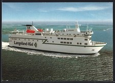 Ansichtskarte Fährschiff MS Langeland III in Fahrt 