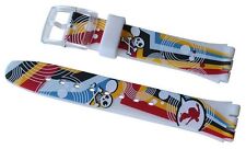 ORIGINAL SWATCH 17mm GENT ARMBAND "CRAZY YOUNGSTERS" (AGE198) NEUWARE