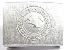 DDR FFW Koppelschloss Feuerwehr 1950er 1.Form "große Ohren" SELTEN!!! 5987