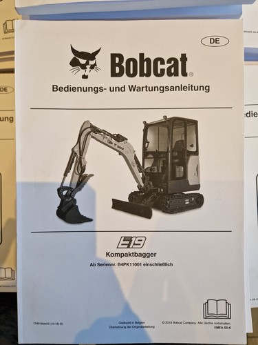 Bobcat e19 handbuch - e19,