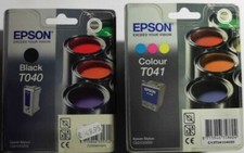Epson T040 T041 Tinten Set  black und color für Stylus C62 CX3200   C13T04014010