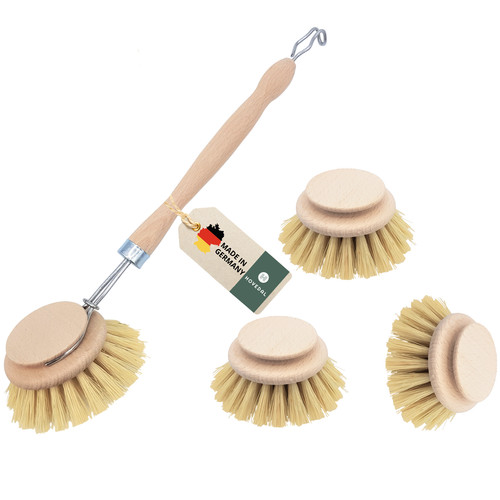 4er set spülbürste holz - 4er,