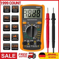 Digital Multimeter Messgerät LCD AC／DC Strommesser Strom Voltmeter Amperemeter