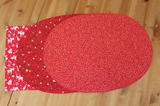 Weihnachten je 2 Tischset, Platzset, oval oder rechteckig aus 100 % Baumwolle, 