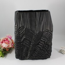 Rosenthal studio-linie Vase "Wave" Porcelaine Noire Martin Freyer 60er Jahre
