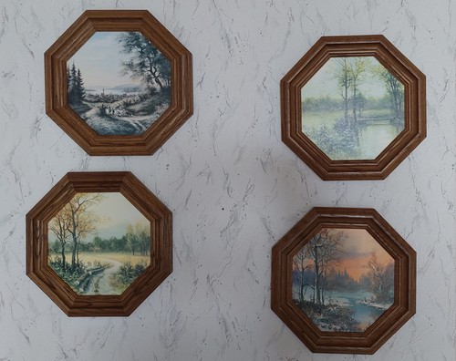 Jahreszeiten 4er set 8eck - 4er,