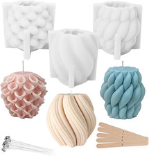 3 Stück Kerzenform, Silikon