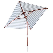 anndora Sonnenschirm Knicker Balkonschirm 2 x 2 m Knickgelenk Blau Weiß B-Ware