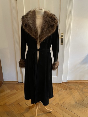 Vintage ledermantel mit - vintage,