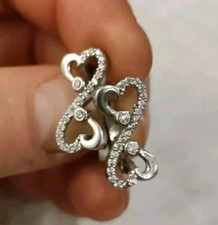 ohrringe silber 925 Punziert Mit Steinen 2.5 Cm