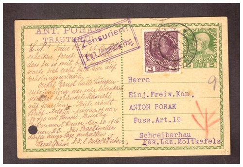 Feldpost mit zensurstempel - feldpost,
