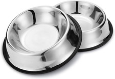 Nobleza - 2 Stück Edelstahl Hundenapf, Futternapf Hund, Wassernapf Für Mittelgro