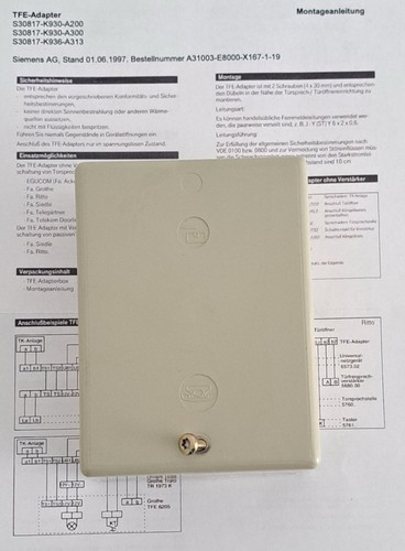 Siemens tfe adapter - siemens,