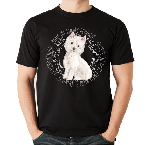 Shirt circle westie - circle,