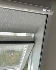 Insektenschutz Rollo Fliegengitter für Dachfenster Alu weiss PREMIUM QUALITÄT 